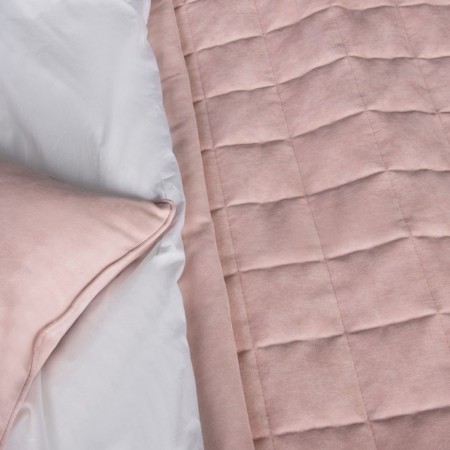Software "Soft": a coverlet 250 x 270 cm, pillowcase 40 x 60 cm - 2 pcs, the color is light - pink-3