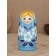 Matryoshka "Vyatka blue" 5 puppet