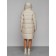 Coat insulated winter female, size 44, beige color