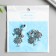 Bale with a suspension metal for creativity "tree" silver 3.4 cm