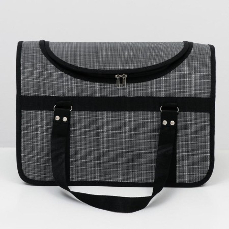 Bag - carrying for animals, with a hatch, 40 x 25 x 27 cm, mix of flowers-9