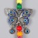 Suspension from the evil eye "Butterfly" 22.5 cm mix