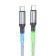 Cable Hoco U112, Type-C-Type-C, 3 A, 1 m, luminous, grunt