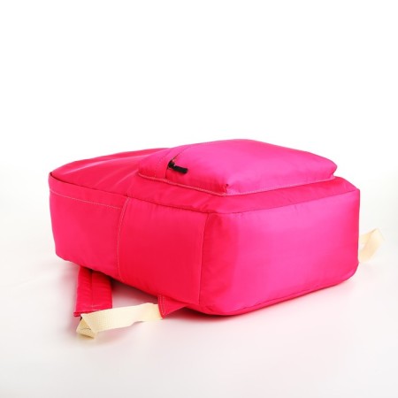 Young backpack from a lightning textile, 2 pockets, raspberry color-4