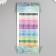 Stick plastic rhinestones "Rainbow 16 colors" d = 0.6 cm 32x10.5 cm