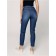 Women's jeans with a high landing CONTE Elegant Relaxed Mom, XS size, Sky Blue color