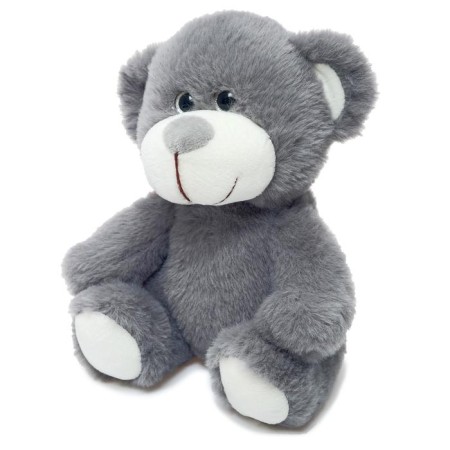 Soft toy "Bear Sylvester", gray color, 20 cm-1
