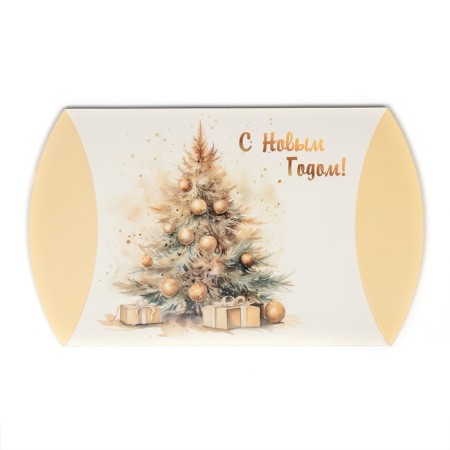 Folding box "Christmas tree in gold" 19 x 14 x 4 cm-1