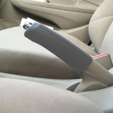 Layer on the handle of a hand brake, gray