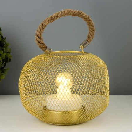 Spick "Shar" LED from batteries 3haaa gold 16x16x13.5 cm Risalux-1