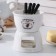 Fonucker ceramic "for a sweet couple", 350 ml, white color