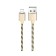 Cable Borofone BX24, Lightning - USB, 2.4 A, 1 m, nylon braid, golden