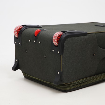 Big suitcase 28 ", lightning department, code castle, 3 wheels, 2 outer pockets, khaki color-7