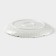 Ceramic dining "airiness", d = 25.5 cm, white color