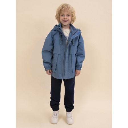 Vetrovka for boys, height 146 cm, jeans color-3