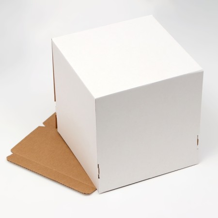 Box for cake, white, 26.5 x 26.5 x 29 cm-3