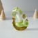 Polystone souvenir "Green cobra on horseshoe" 5x3.5x7.5 cm