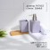 Savanna Square bathroom accessories set, 3 items (soap dispenser, glass, stand), lilac color