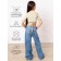 TOP for a girl with short sleeves on Generation ties, height 152 cm, milk color