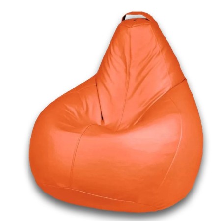 The pear-pear chair is positive, size m, diameter 70 cm, height 90 cm, artificial leather, orange color