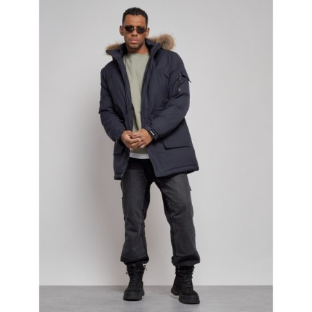 Lengered male winter, size 56, dark blue color-14