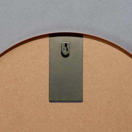 Wall mirror in a round case made of metal, d = 50, copper-3