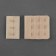 Flasp for a bra, 3 rows 3 hooks, 4.6 × 2.7 cm, 4.6 × 5 cm, 10 pcs, beige color