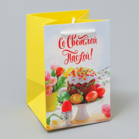 Gift package, packaging, “with a light Easter!”, 12 x 18 x 12 cm-1