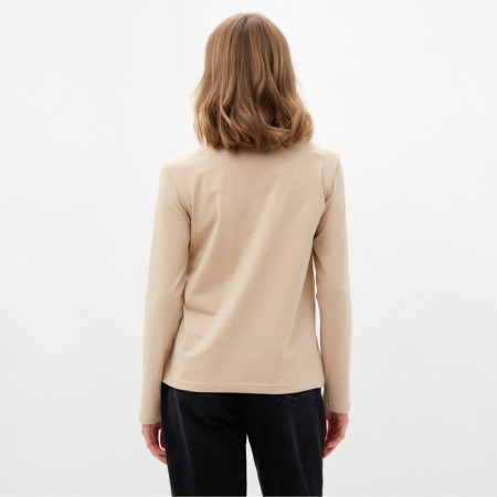 Women's longliva minku: Basic line beige color, size 46-48-4