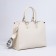 Bag Female Tout with zipper, white color