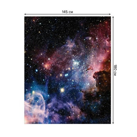The tablecloth “Space Wandering”, rectangular, Saten, size 145x180 cm-1