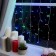 Garland "Curtain" 2 × 1.5 m, IP20, transparent thread, 360 LED, glow of multi, 8 modes, 220 V