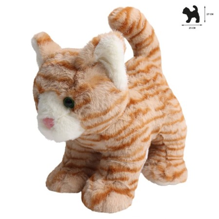 Soft toy "Red striped kitten", 27 cm-3