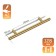 Cappio Frida-stainless handle, stainless steel, d = 12 mm, m/o 128 mm, color gold, 4 pcs.