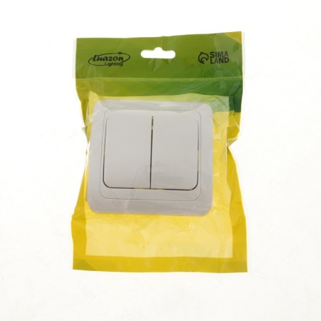 Luazon Lighting "Orion" switch, 10 A, 2 keys, hidden, silver-3