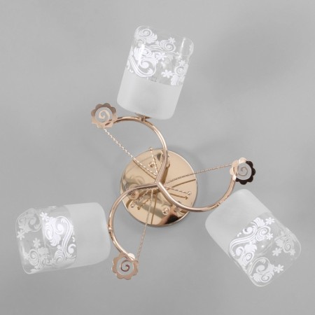 Ceiling chandelier "Natalie" 3x40W E27 Color: Gold-3