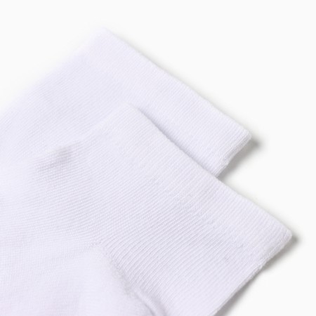 Women's socks shortened, white color, size 23-25-1