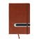 The diary is low, PVC cover, A5 format, 140 sheets in a cage, elastic band, with a handle, mix
