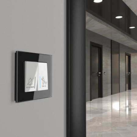 Switch W1120801, two -key, for hotels, white-1