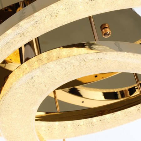 Causteen with PDU "Mons" 2xled 96W 3000-6000k gold 50x34x15 cm-5