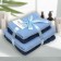 Set of towels "Pamir", size 50x80 cm - 2 pcs, 70x130 cm - 2 pcs, color blue