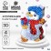 New Year's application with sequins "New Year. Snowman"