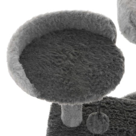 Complex-bog-collapsible, 5-level, 54 x 66 x 142 cm, fur, juts, gray-4