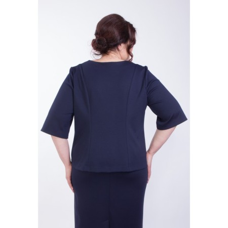Female jacket, size 52, blue color-6