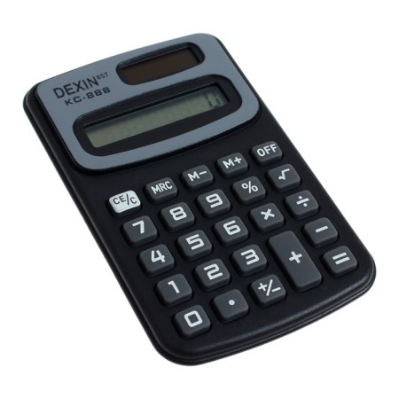 Pocket calculator with cover 8 - discharge, KC - 888, works on battery (AG 10 tablet)-6