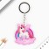 Key keychain children's acrylic "unicorn", 3.5 x 10 cm