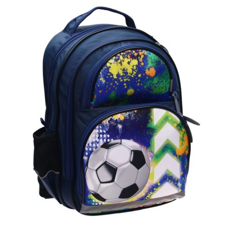 School backpack, 36 x 23 x 13 cm, ergonomic back, calligrata p "Football"-18