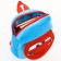 Blue backpack on a zipper, with a pocket, 19 x 22 cm "Lightning McCain", cars