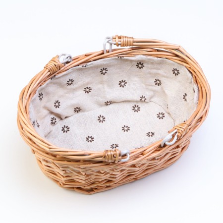 Decorative basket "Chamomile", 25 x 18 x 9 cm, water hyacinth-4