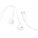 Hoco M95 headphones, wired, inserts, Type-C, 1.2 m, white